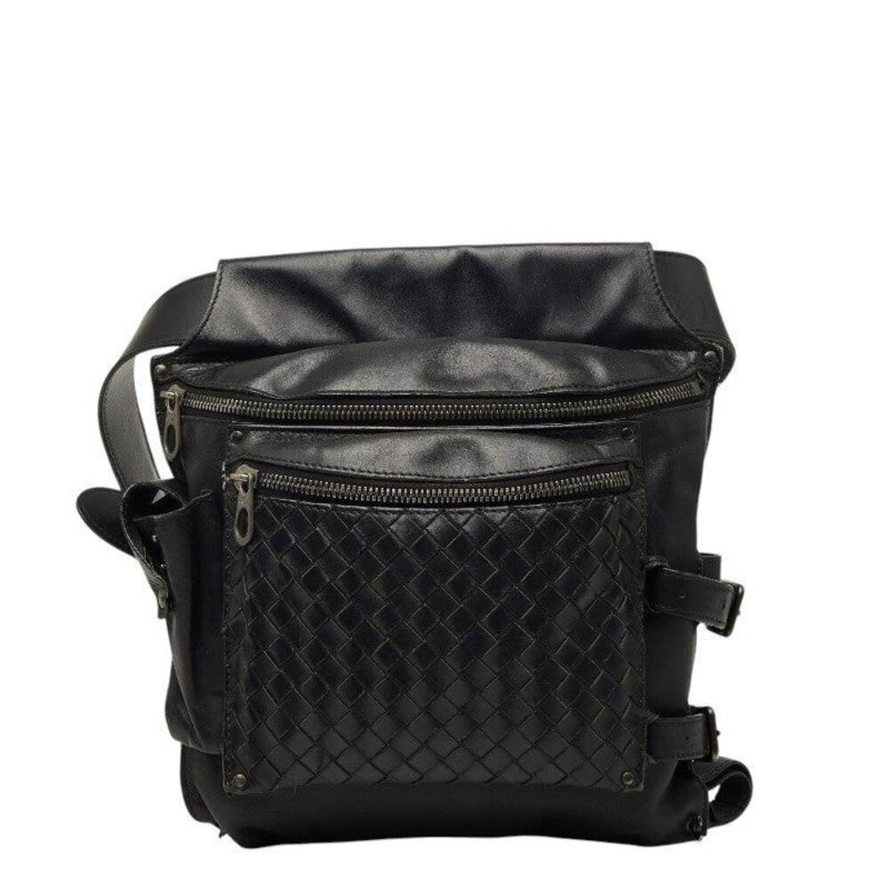 Bottega Veneta Intrecciato Body Belt Bag Black